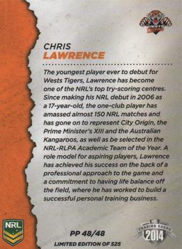 2014 ESP Elite - Pride and Passion #PP48 Chris Lawrence Back